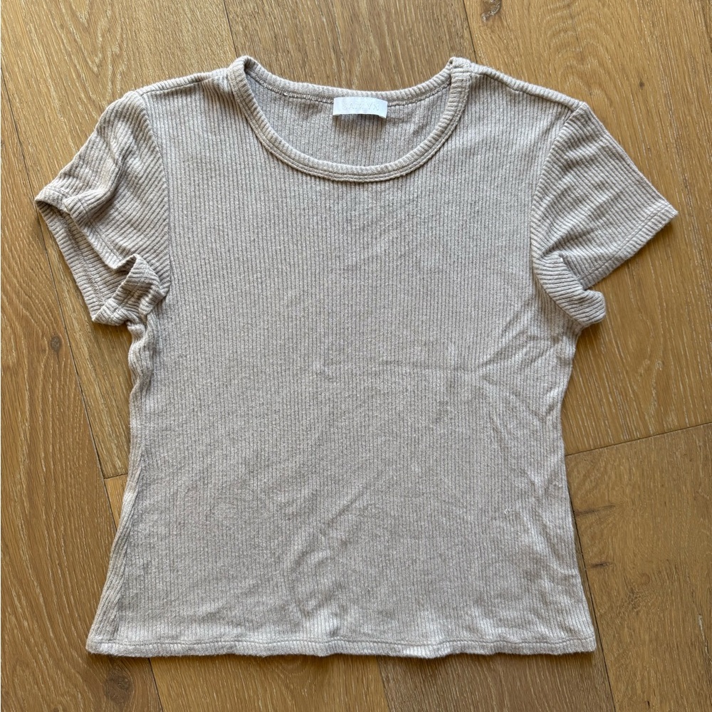 Sablyn Ribbed Baby Tee
